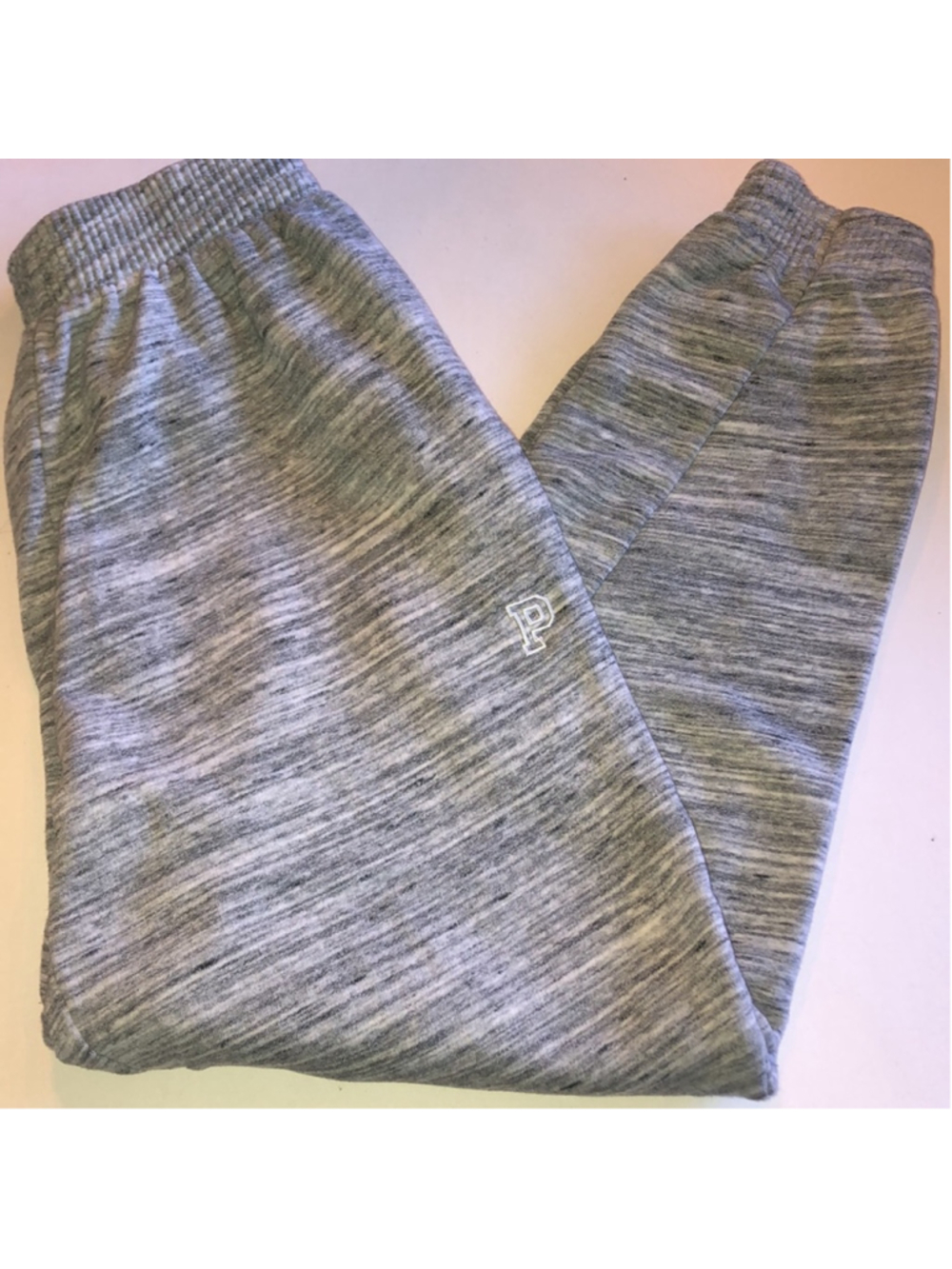 Victoria’s Secret Pink Gray Heather Sweatpants with 'P' Logo